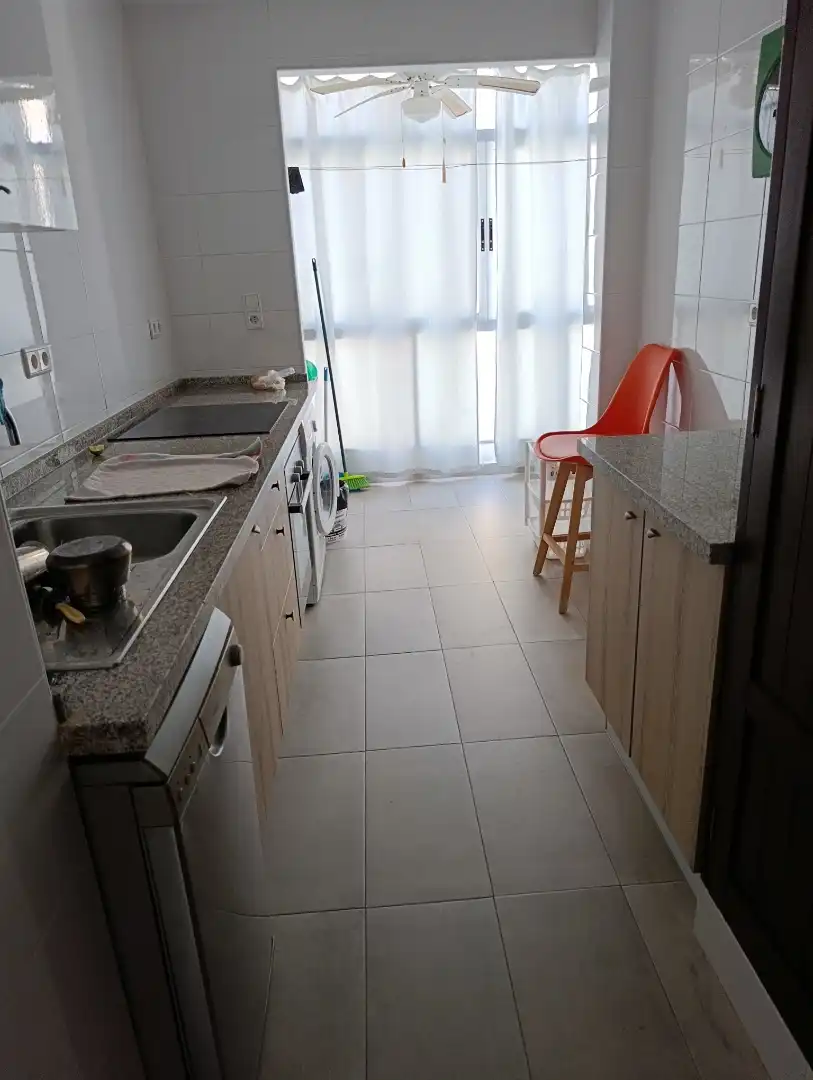 Kitchen of Flat for rent in Chipiona  with Air Conditioner, Terrace and Oven