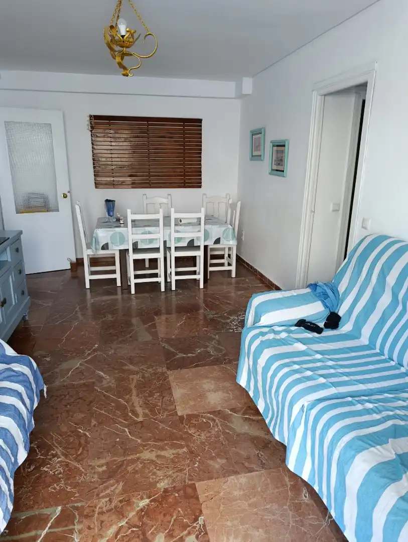 Dining room of Flat for rent in Chipiona  with Air Conditioner, Terrace and Oven