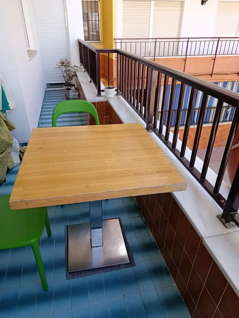 Balcony of Flat for rent in Chipiona  with Air Conditioner, Terrace and Oven