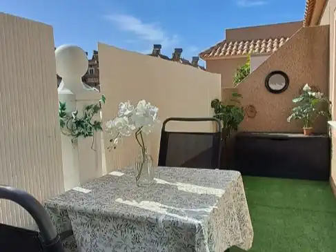 Flat for rent in Carrer de Creta, 80, Monte y Mar Terrace of Flat for rent in Santa Pola with Air Conditioner, Private garden and Terrace