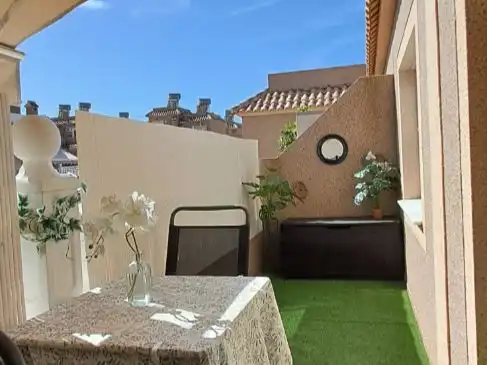 Flat for rent in Carrer de Creta, 80, Monte y Mar Terrace of Flat for rent in Santa Pola with Air Conditioner, Private garden and Terrace
