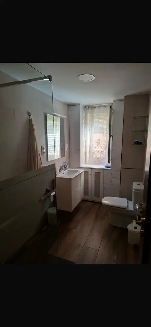 Flat for rent in Calle Cardenal Parrado, 41, San Francisco Javier Bathroom of Flat for rent in Granada with Air Conditioner, Heating and Private garden