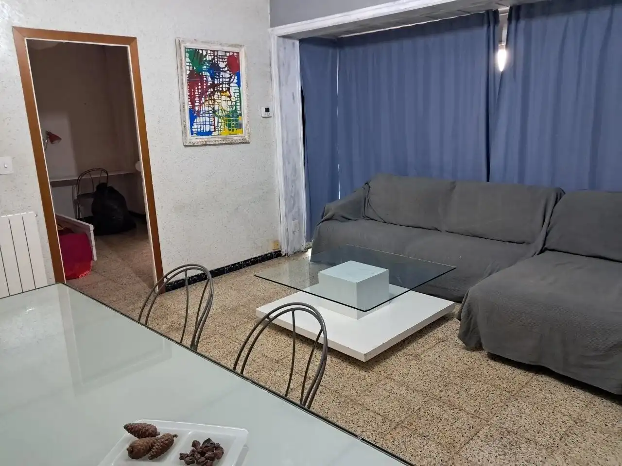 Sala de estar de Piso de alquiler en Manresa con Calefacción, Amueblado y Balcón
