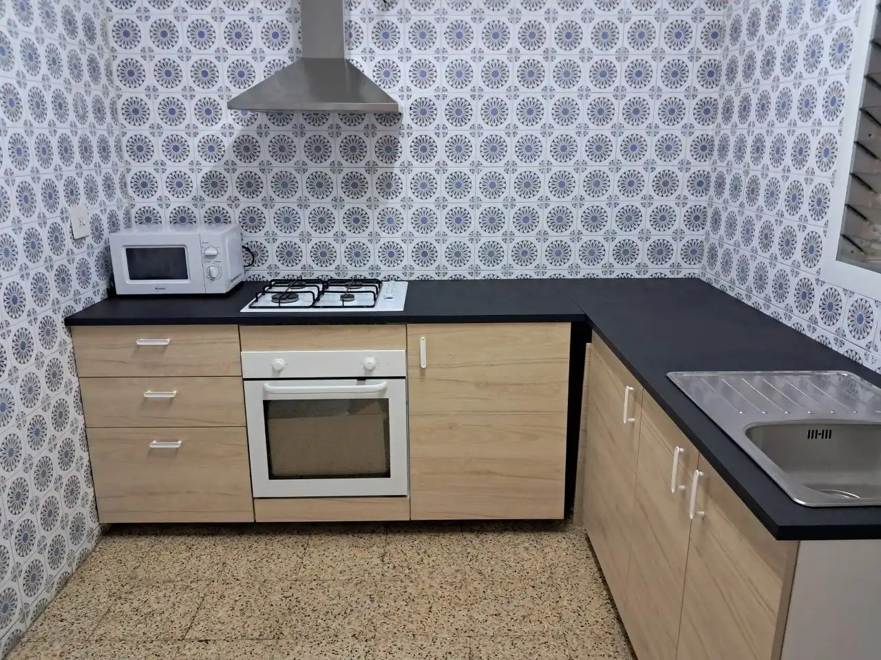 Cocina de Piso de alquiler en Manresa con Calefacción, Amueblado y Balcón