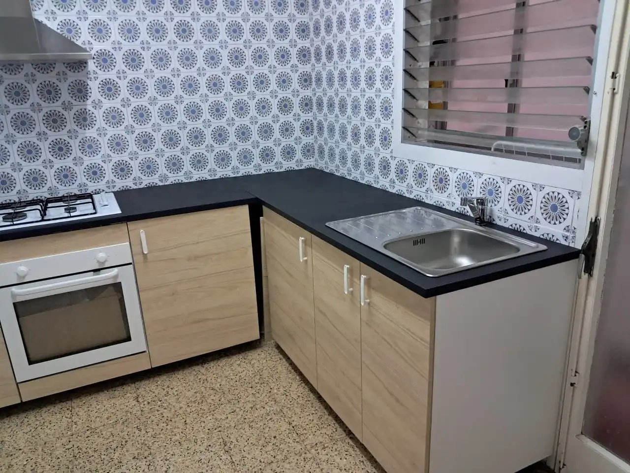 Cocina de Piso de alquiler en Manresa con Calefacción, Amueblado y Balcón