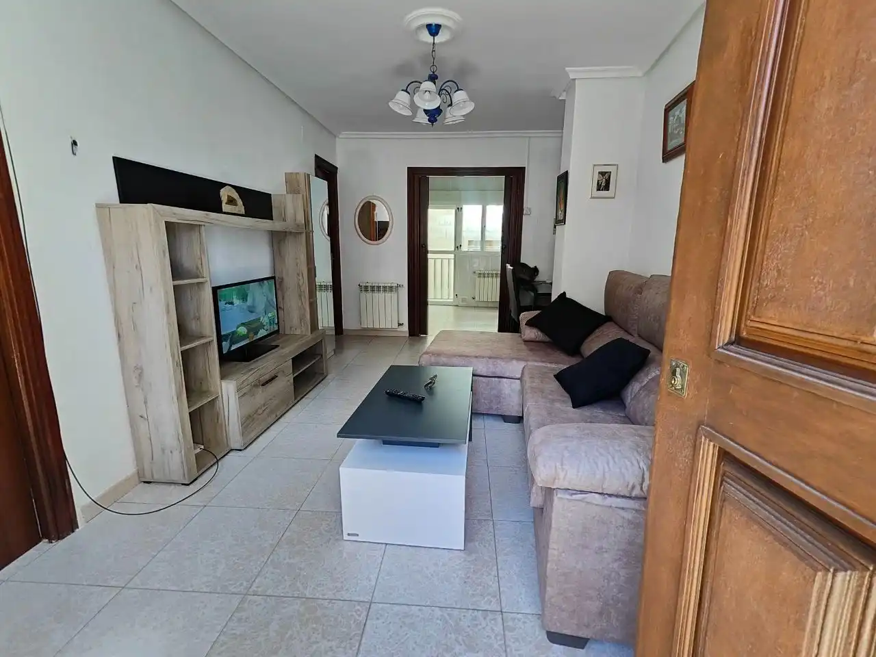 Sala de estar de Piso de alquiler en Saldaña con Calefacción y Amueblado