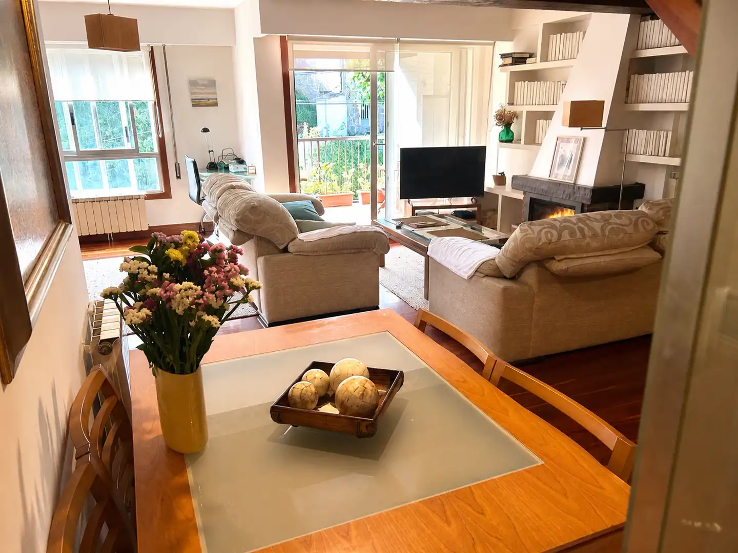 Wohnzimmer von Wohnung zum Verkauf in Donostia - San Sebastián  mit Terrasse und Balkon