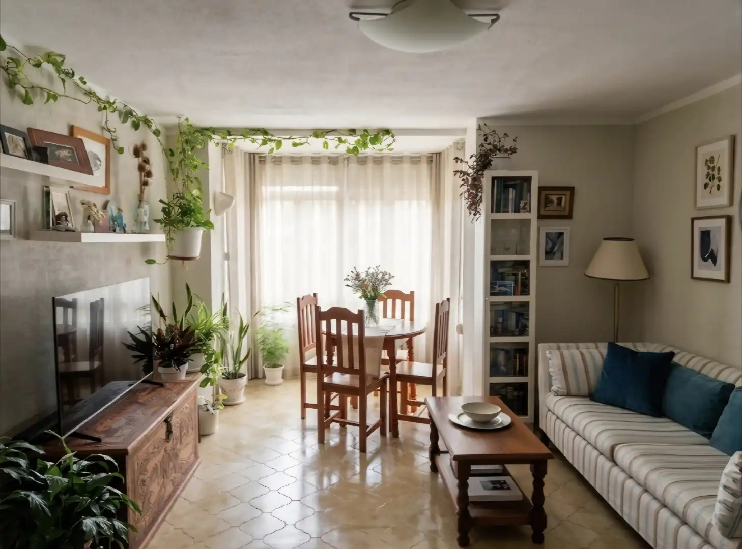 Living room of Flat for sale in Algeciras  with Air Conditioner, Heating and Terrace