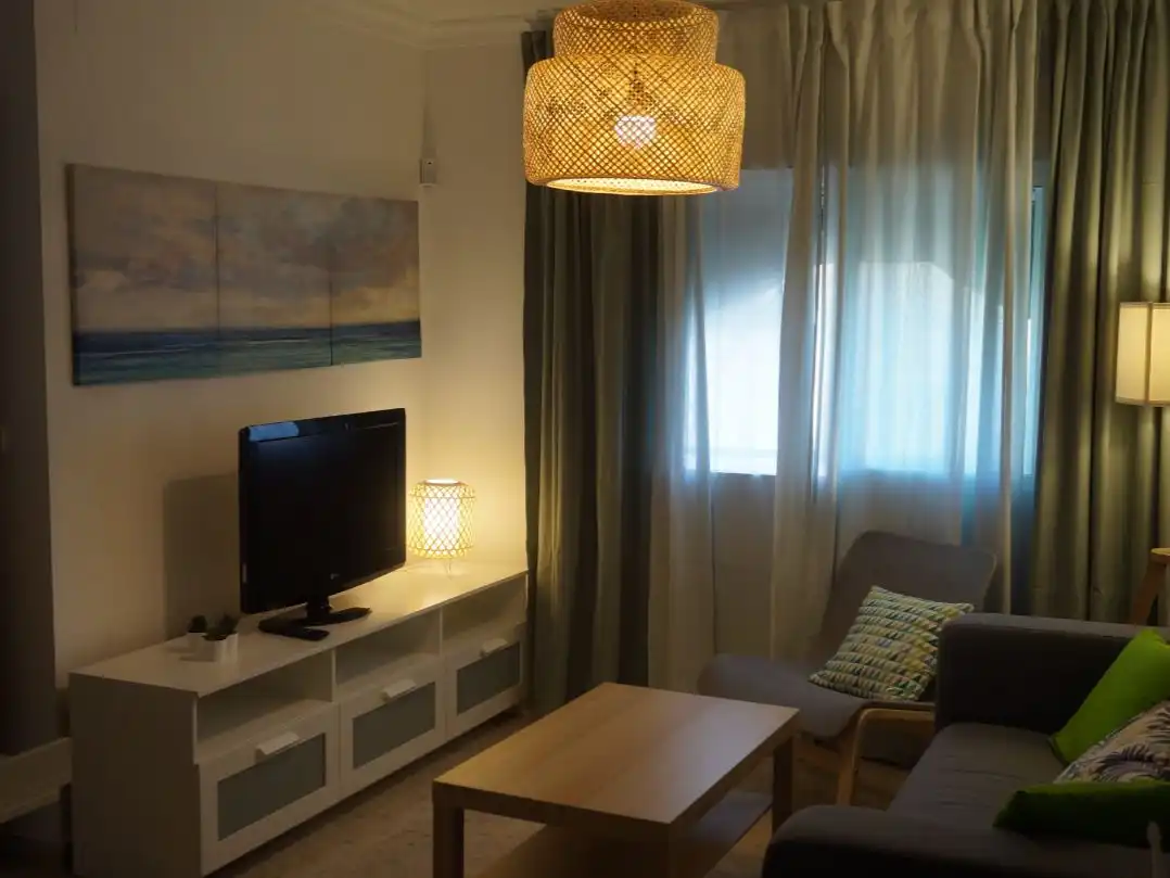 Flat for rent in Plaza los Pinos, Chapín - Campus Universitario - Navinco Living room of Flat for rent in Jerez de la Frontera with Air Conditioner and Furnished
