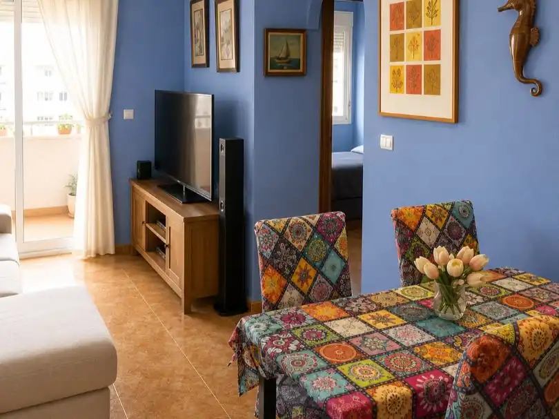 Sala de estar de Piso en venta en Torrevieja con Aire acondicionado, Jardín privado y Terraza