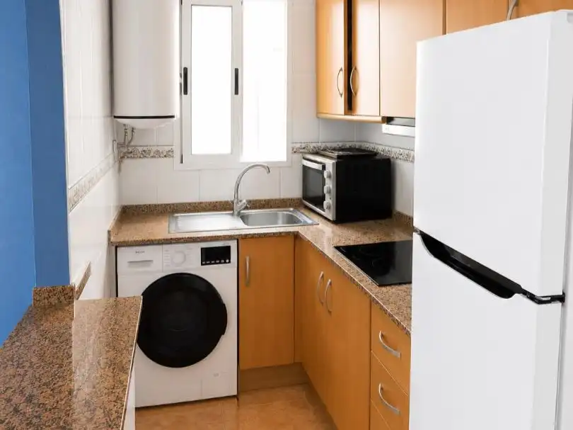 Cocina de Piso en venta en Torrevieja con Aire acondicionado, Jardín privado y Terraza
