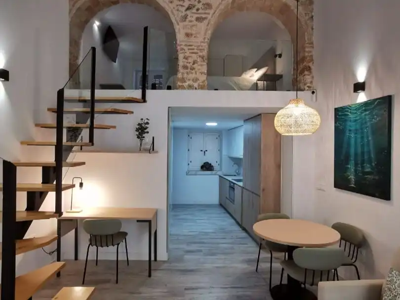 Flat for rent in Calle San Juan, 35, El Pópulo - Santa María Kitchen of Flat for rent in Cádiz with Furnished, Balcony and Video intercom