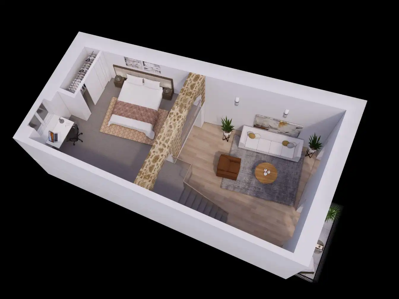 Flat for rent in Calle San Juan, 35, El Pópulo - Santa María Living room of Flat for rent in Cádiz with Furnished, Balcony and Video intercom