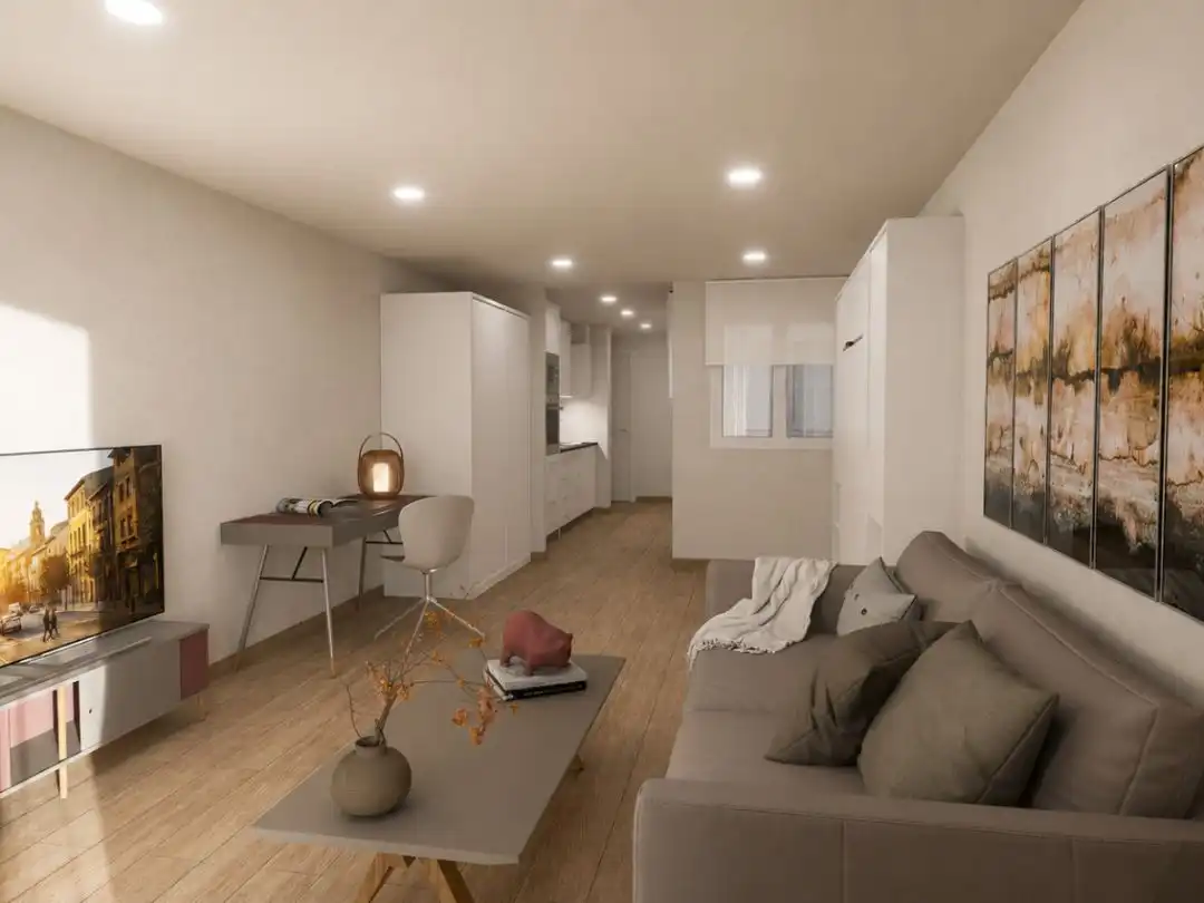 Wohnung zum Verkauf in Calle de D. Joaquín Costa, Barbastro Wohnzimmer von Wohnung zum Verkauf in Barbastro mit Parkett, Terrasse und Abstellraum