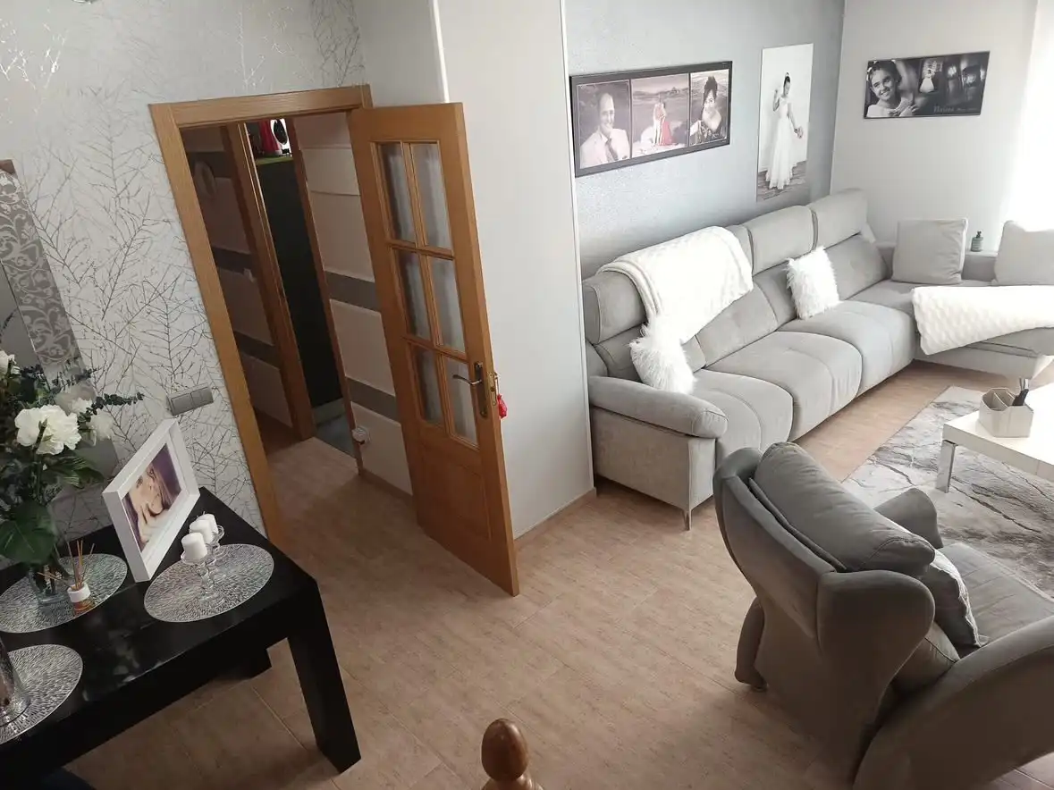 Flat for sale in Plaza Pablo Iglesias, 1, Covadonga - Campuzano - Ciudad Vergel Living room of Flat for sale in Torrelavega with Heating, Storage room and Balcony