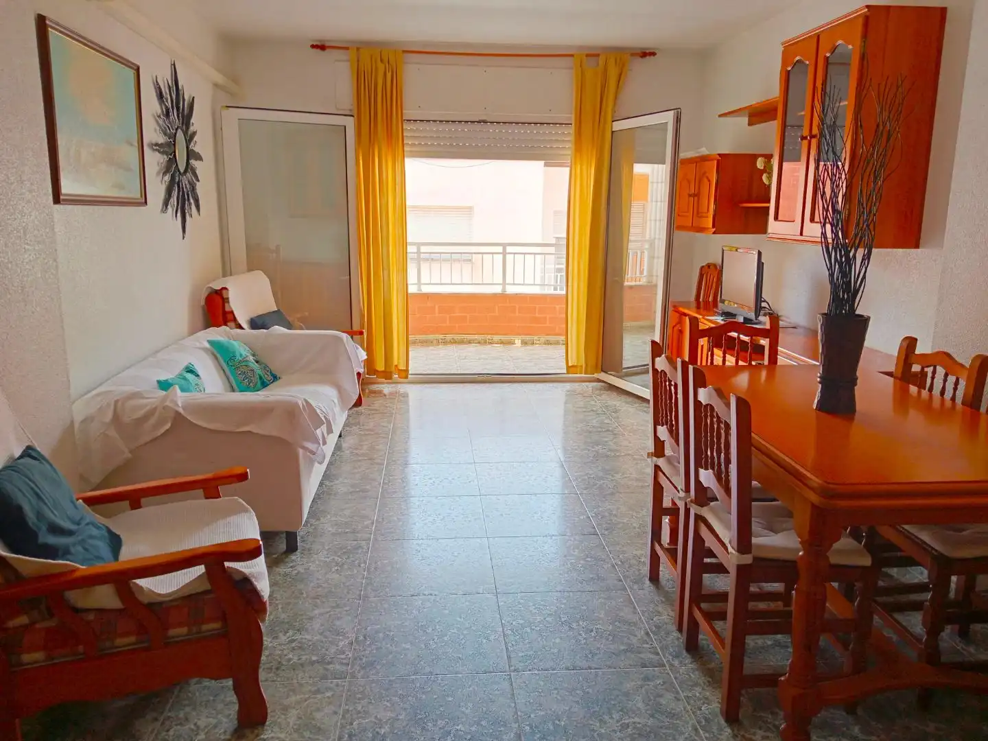 Wohnung zur Miete in Calle Marín, 40, Santiago de la Ribera Wohnzimmer von Wohnung zur Miete in San Javier mit Klimaanlage, Möbliert und Gemeinschaftsparkplatz