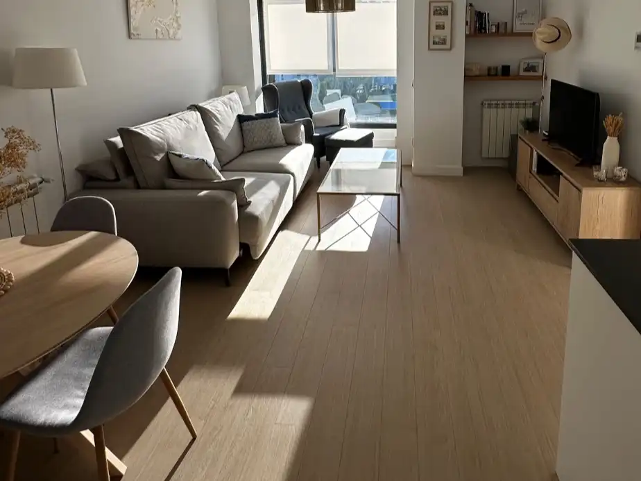 Flat for rent in Calle de María Reiche, 16, Valdebebas - Valdefuentes Living room of Flat for rent in Madrid with Air Conditioner, Heating and Storage room