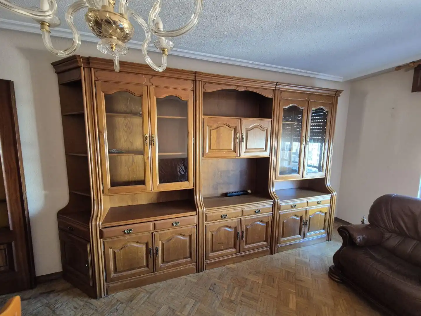 Flat for sale in Avenida San Agustín, 16, El Carbayedo - El Quirinal Living room of Flat for sale in Avilés with Heating, Private garden and Parquet flooring