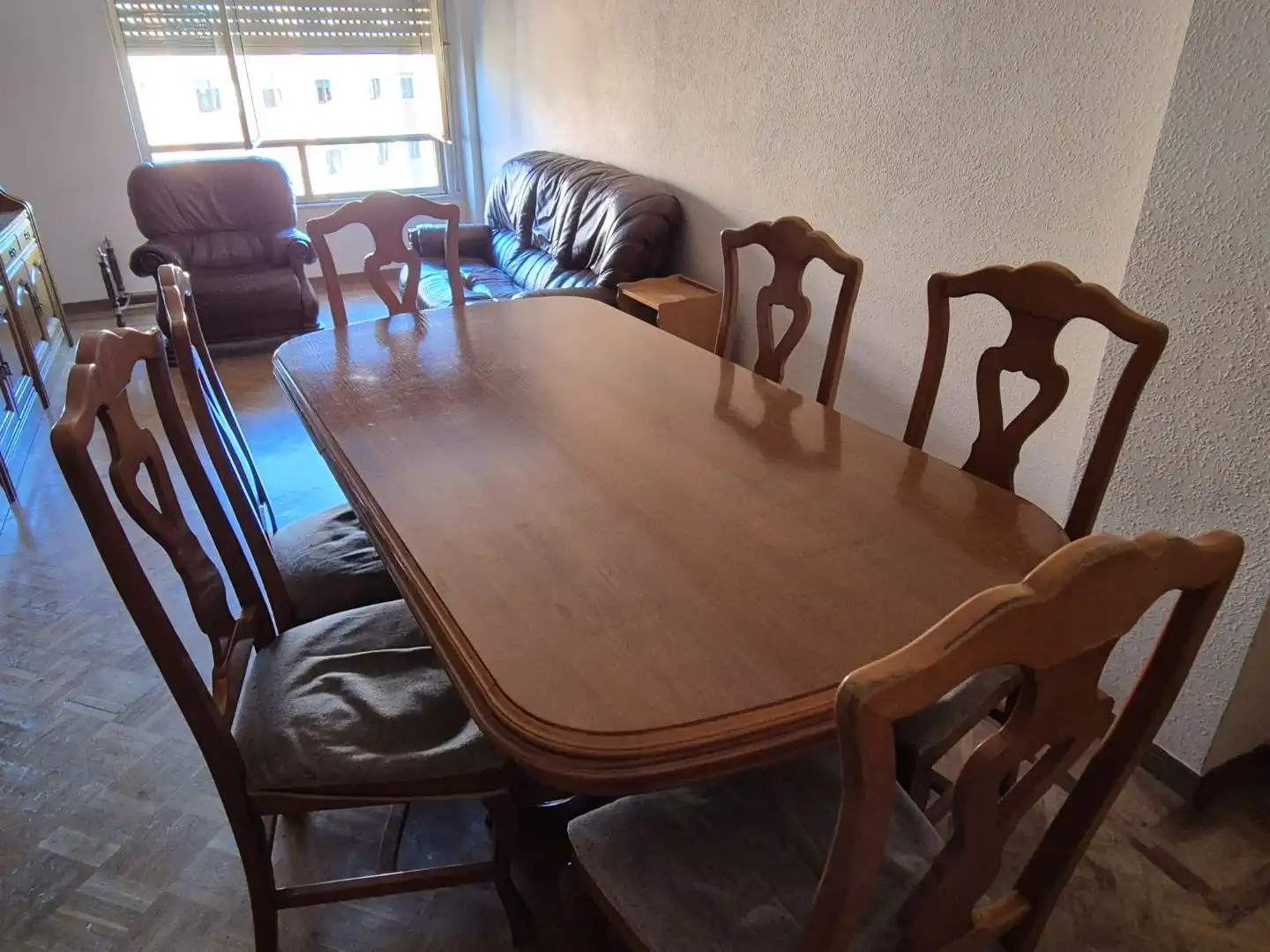 Flat for sale in Avenida San Agustín, 16, El Carbayedo - El Quirinal Dining room of Flat for sale in Avilés with Heating, Private garden and Parquet flooring