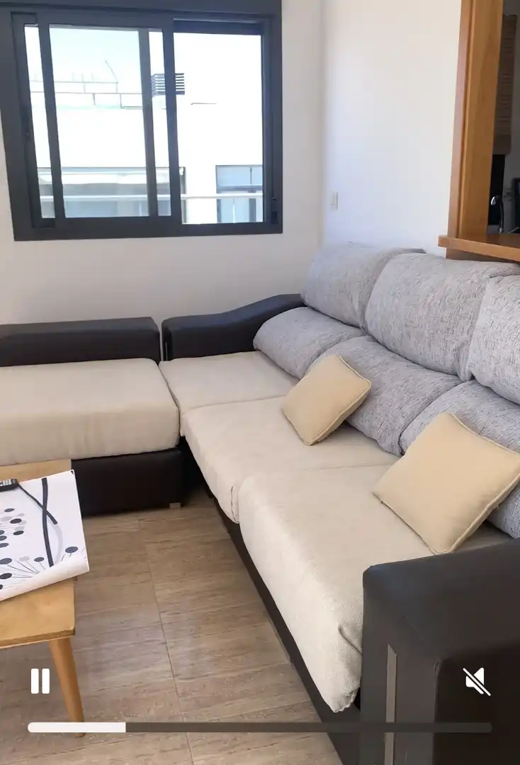 Ático de alquiler en Avenida Roquetas de Mar, 235, Roquetas Pueblo Sala de estar de Ático de alquiler en Roquetas de Mar con Aire acondicionado, Calefacción y Terraza