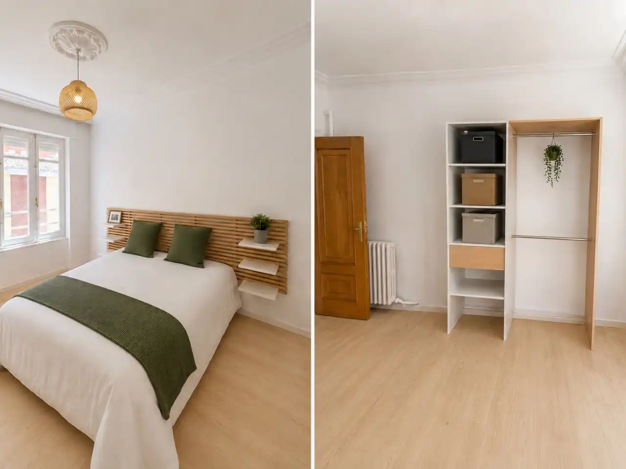 Schlafzimmer von Wohnung zur untervermieten in León Capital  mit Heizung, Parkett und Möbliert