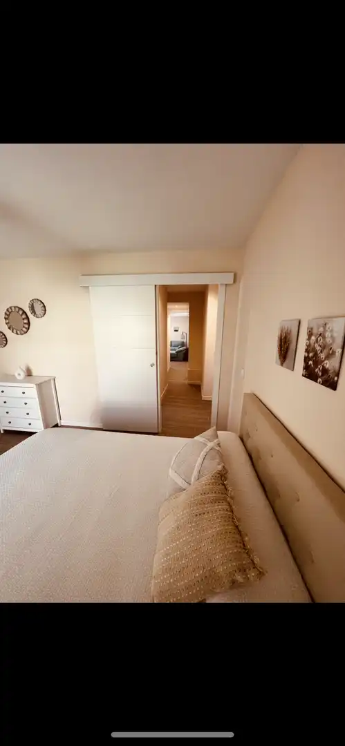 Habitación de Apartamento de alquiler en La Línea de la Concepción con Aire acondicionado, Calefacción y Jardín privado