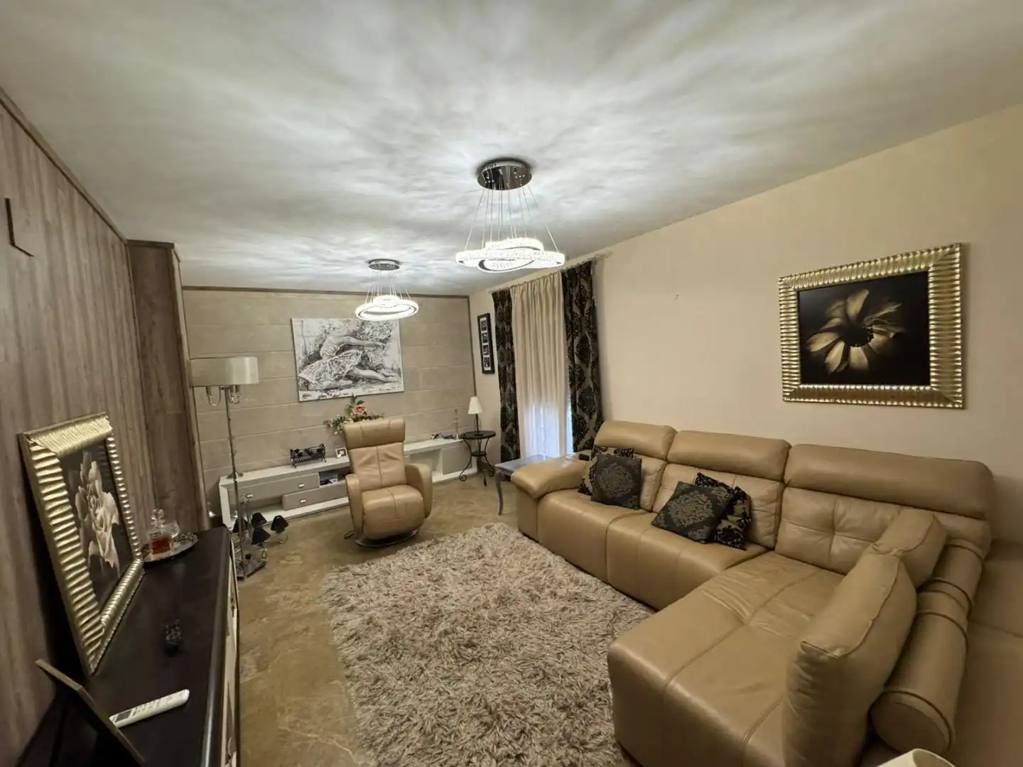 Living room of Detached homes for rent in Puente Genil  with Air Conditioner, Terrace and Furnished