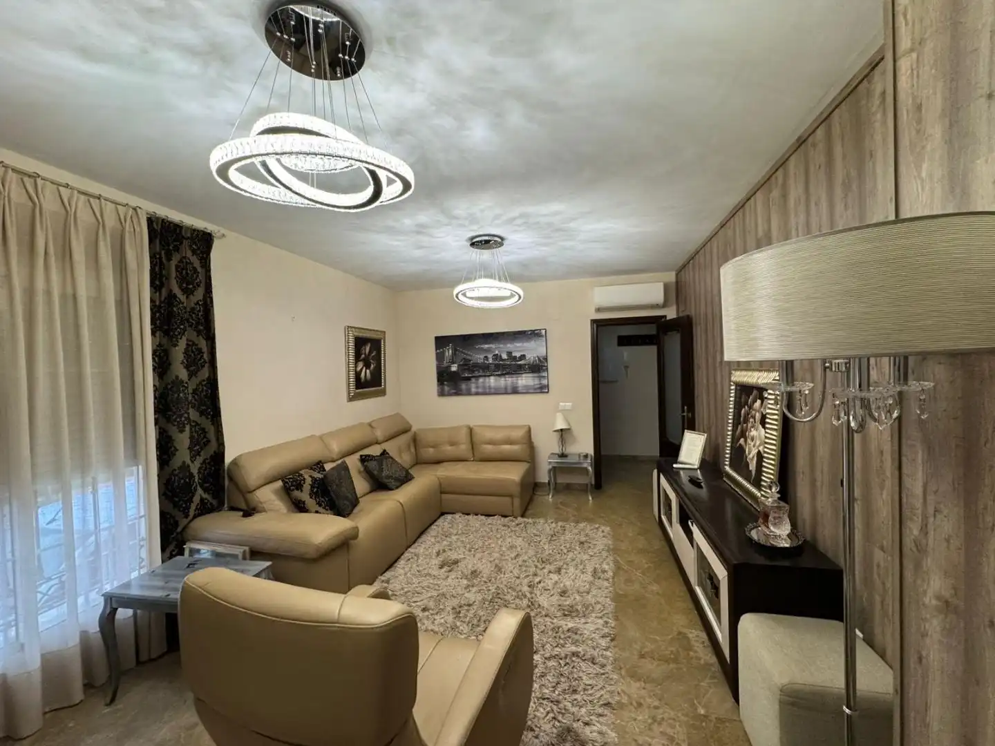 Living room of Detached homes for rent in Puente Genil  with Air Conditioner, Terrace and Furnished