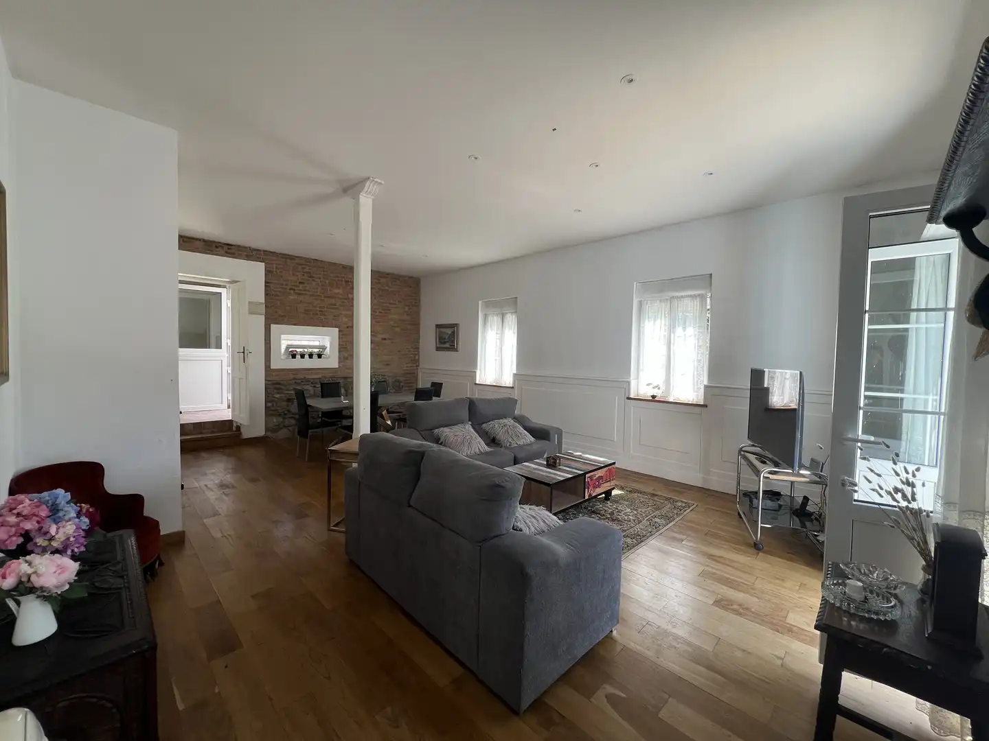 Sala de estar de Piso en venta en Lena con Jardín privado, Terraza y Amueblado