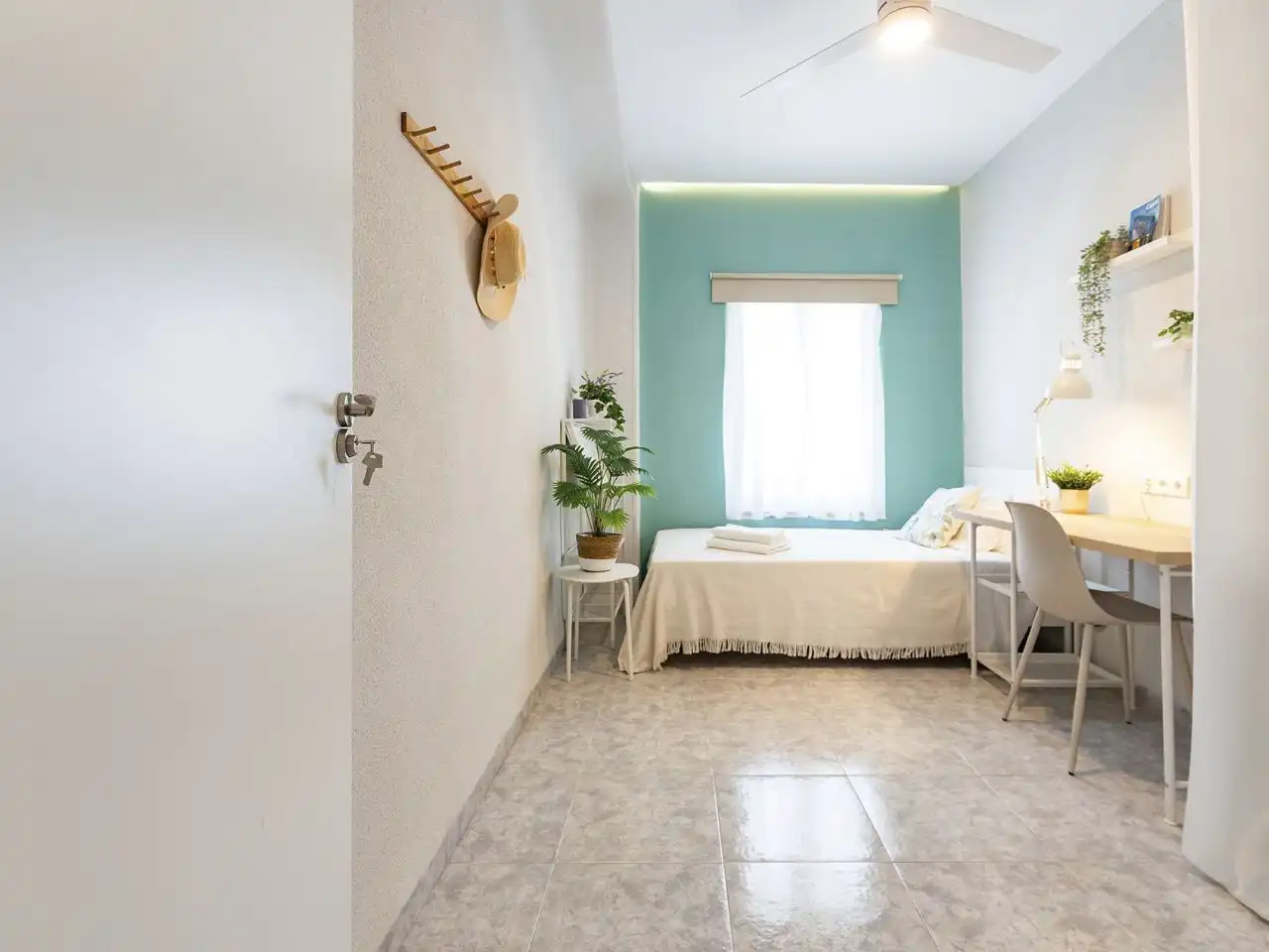Habitació a Calle Floridablanca, 71, El Carmen Dormitori de Pis per a compartir en Murcia amb Aire condicionat, Calefacció i Terrassa
