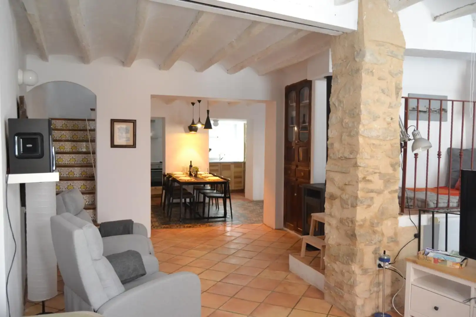 Flat for rent in Calle San Fernando, 15, Castell de Castells Living room of Flat for rent in Castell de Castells with Heating, Terrace and Storage room