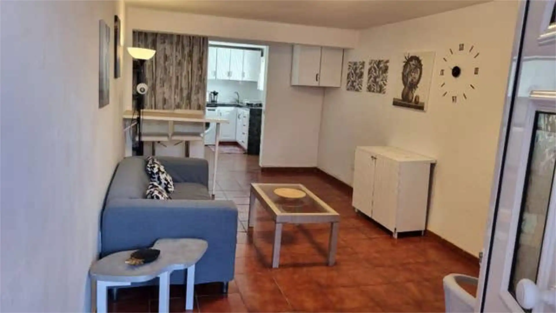 Apartament de lloguer a Playa de San Juan Sala d'estar de Apartament de lloguer en Guía de Isora amb Terrassa i Moblat