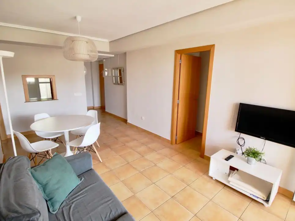 Wohnung zur Miete in Carretera de les Marines a Dénia, El Palmar - Los Molinos Wohnzimmer von Wohnung zur Miete in Dénia mit Klimaanlage, Heizung und Privatgarten