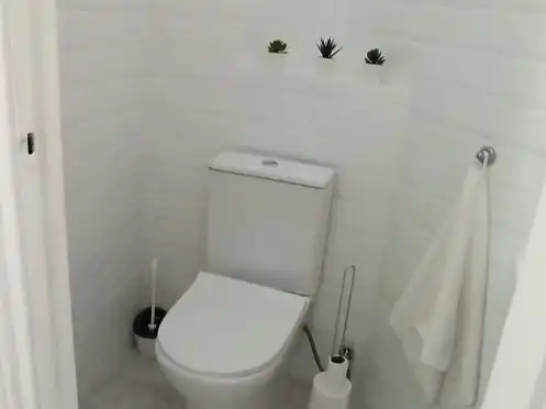 Flat for rent in Carrer d' Alexandre VI, 1, Russafa Bathroom of Flat for rent in Valencia with Air Conditioner, Heating and Terrace
