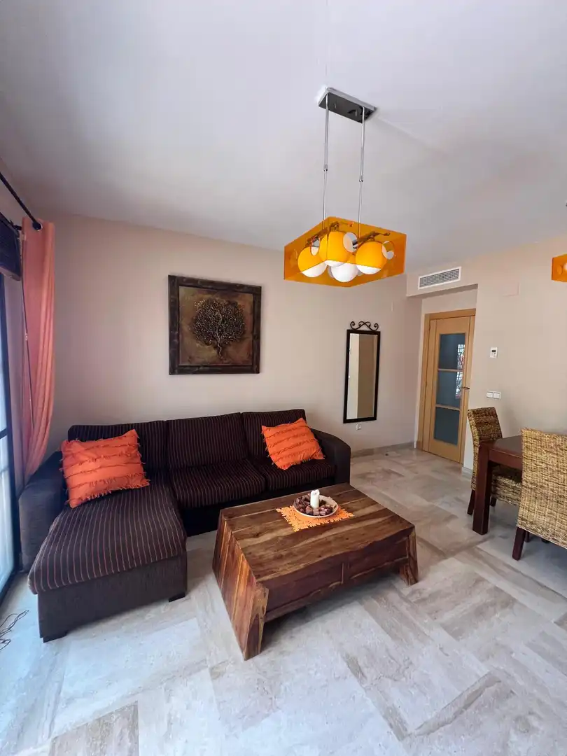 Flat for rent in Calle Sillares, 8, Almayate Living room of Flat for rent in Vélez-Málaga with Air Conditioner, Heating and Private garden
