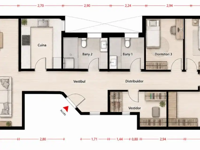 Piso en venta en Passatge de Marimon, 7, Sant Gervasi- Galvany Piso en venta en Barcelona Capital con Balcón