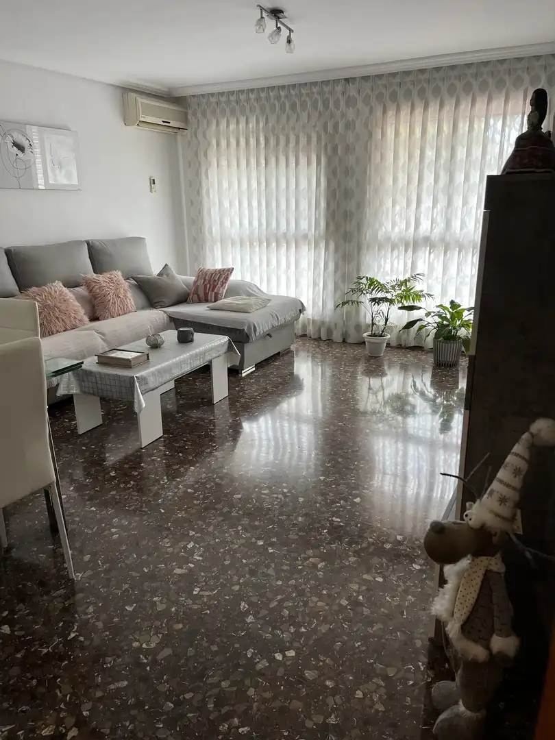 Flat for sale in Calle del Maestro Atanasio Garcia Zapater, Benetússer Living room of Flat for sale in Benetússer with Air Conditioner, Terrace and Furnished