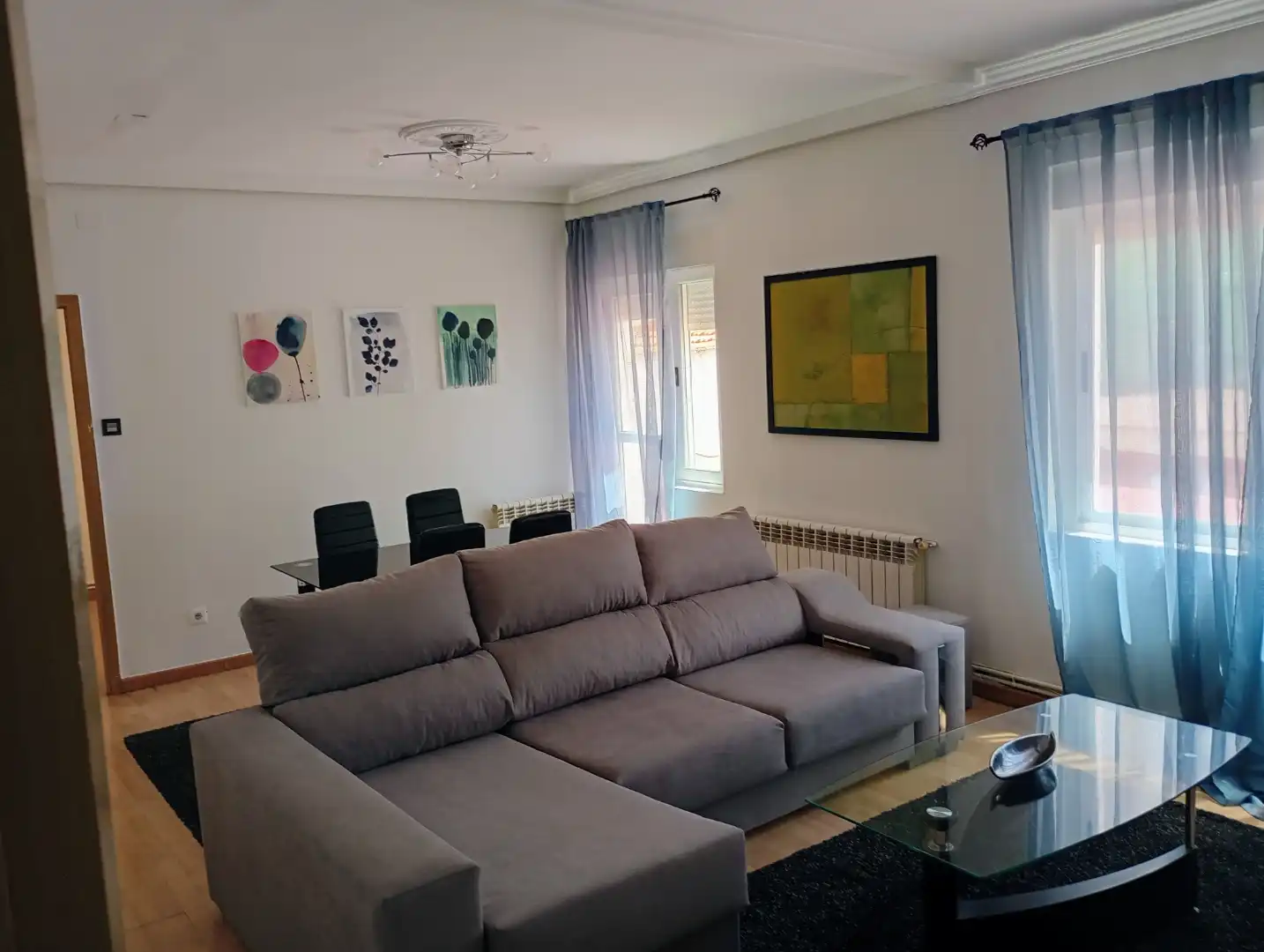 Sala de estar de Piso en venta en Zamora Capital  con Calefacción, Parquet y Terraza
