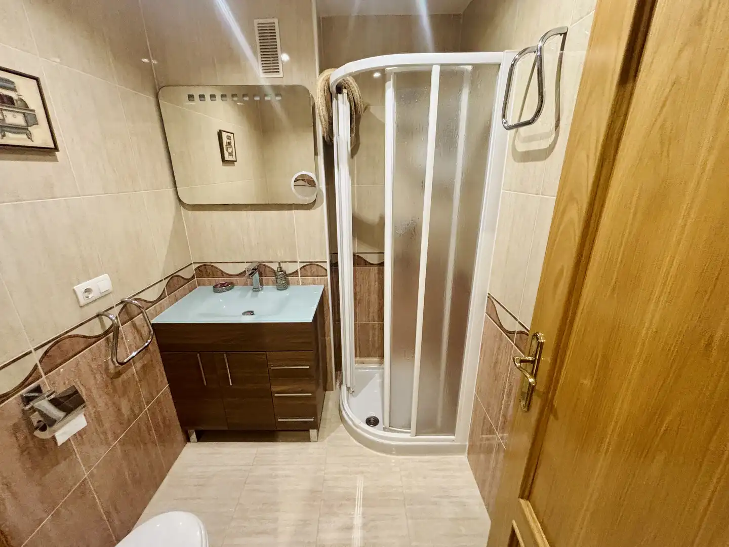 Bathroom of Flat for sale in Oropesa del Mar / Orpesa  with Air Conditioner, Heating and Private garden
