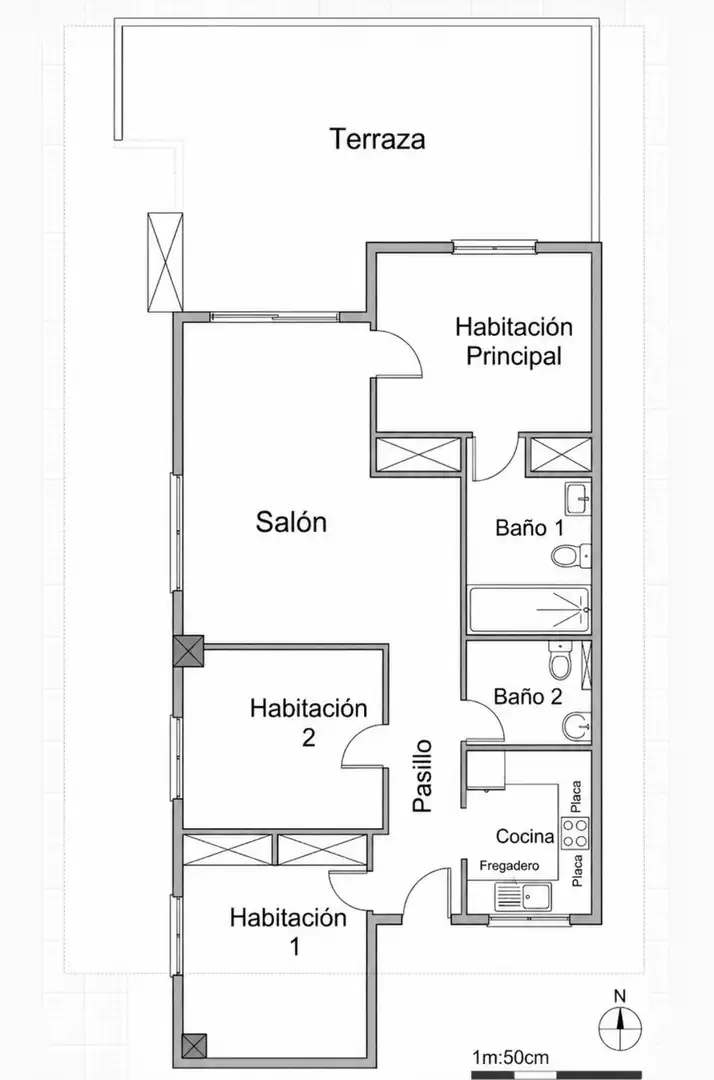 Flat for sale in Oropesa del Mar / Orpesa  with Air Conditioner, Heating and Private garden