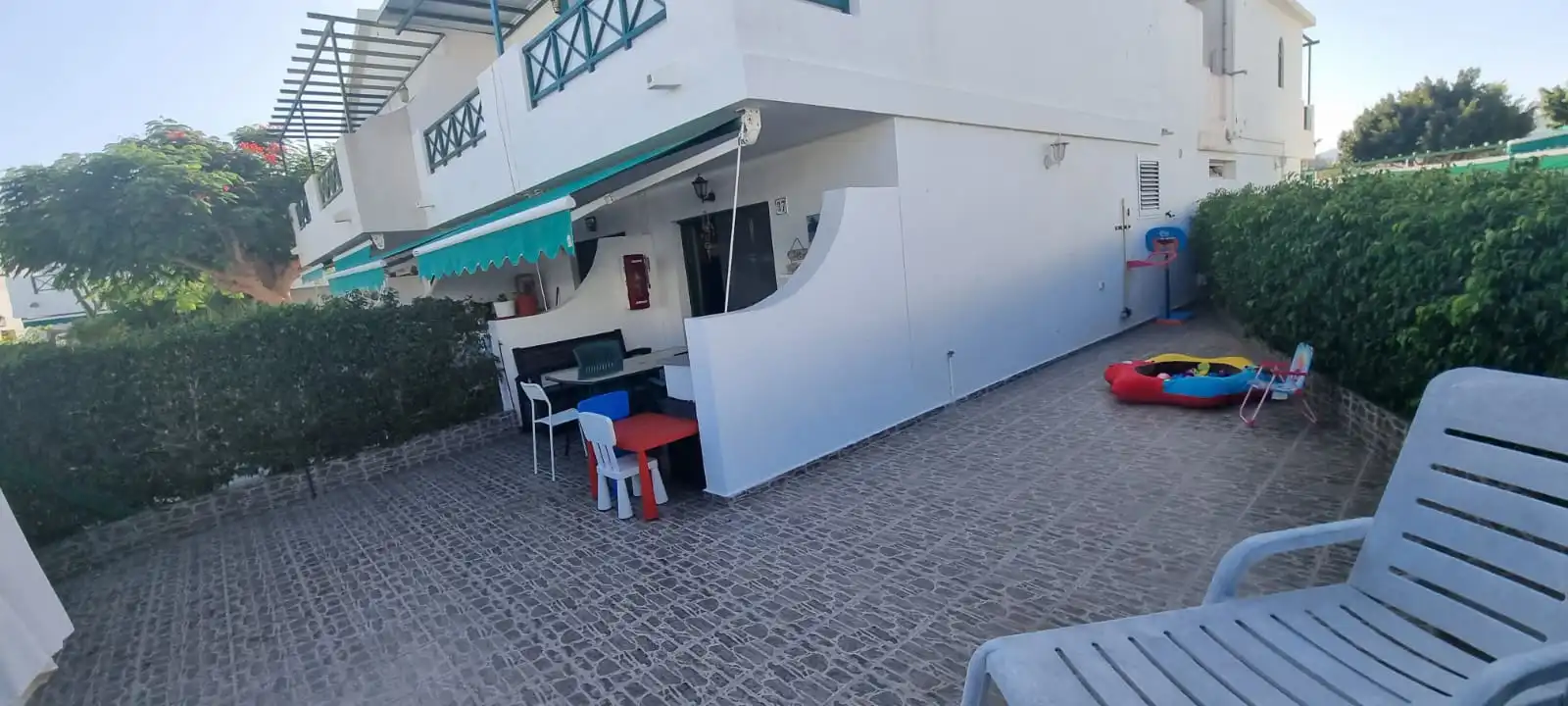 Terrace of Flat for rent in San Bartolomé de Tirajana  with Air Conditioner, Terrace and Swimming Pool