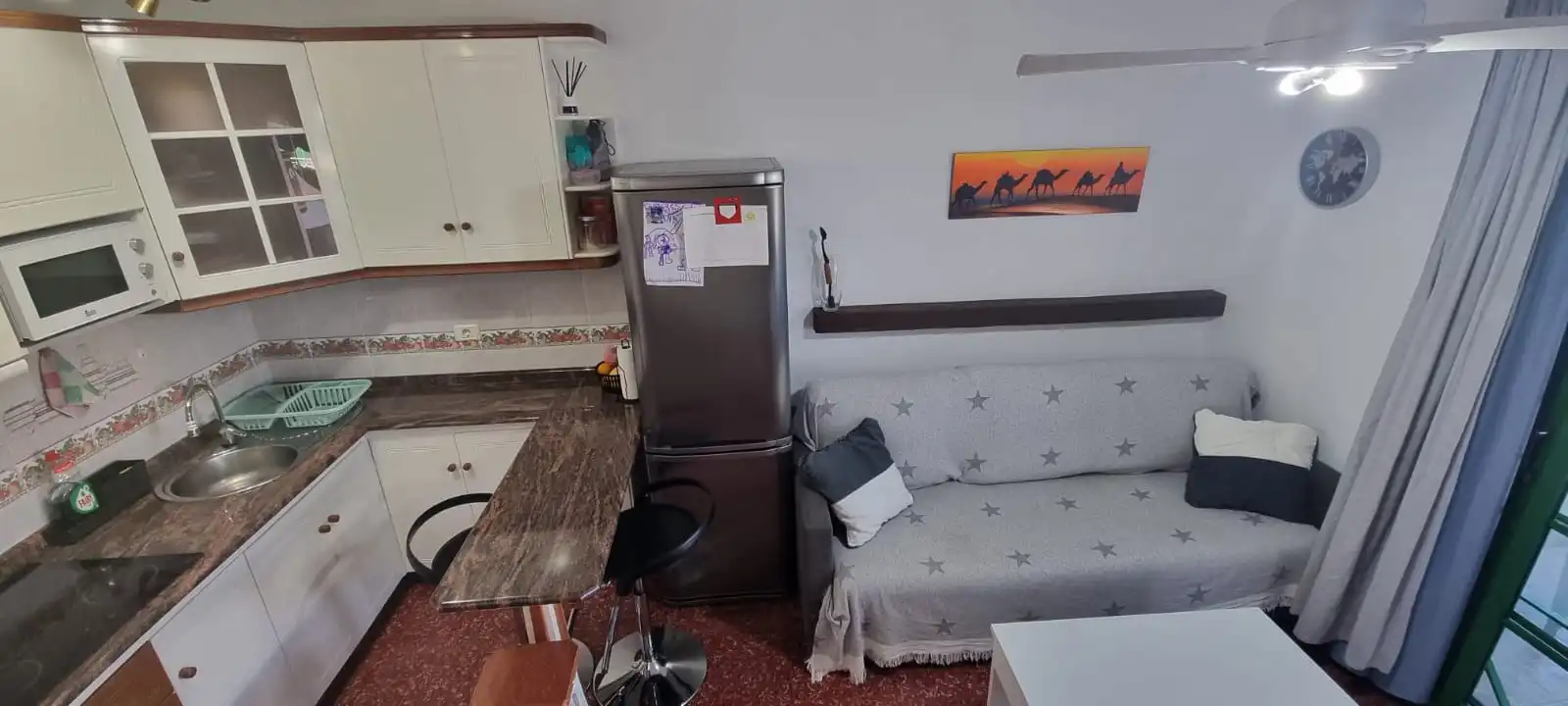Kitchen of Flat for rent in San Bartolomé de Tirajana  with Air Conditioner, Terrace and Swimming Pool