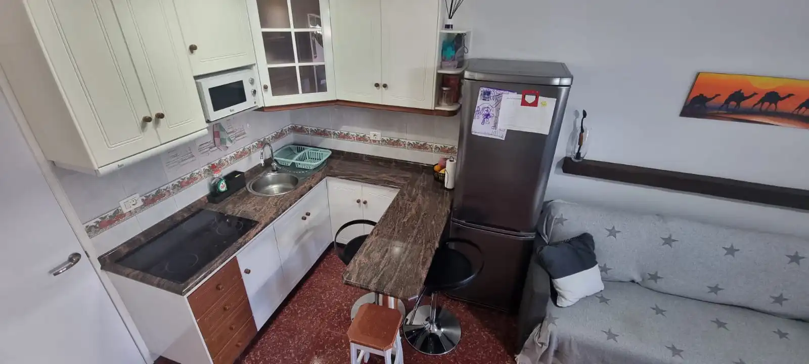 Kitchen of Flat for rent in San Bartolomé de Tirajana  with Air Conditioner, Terrace and Swimming Pool