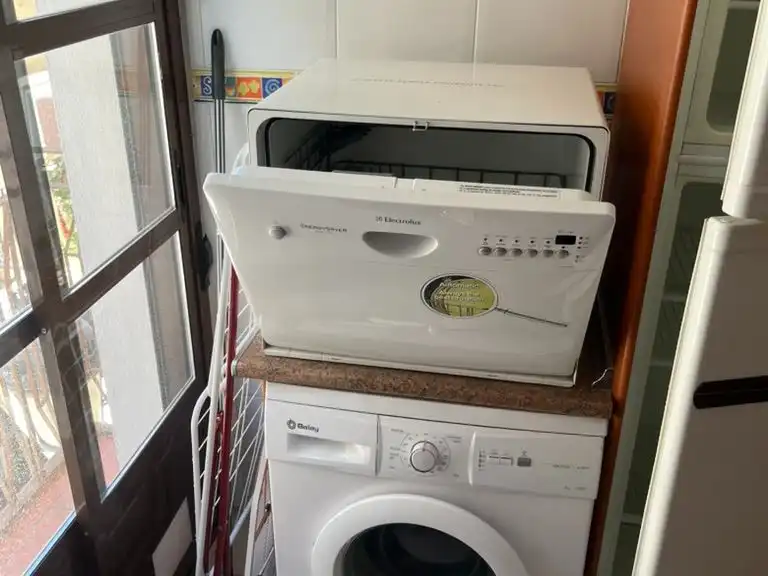 Pis de lloguer a Calle Muñoz Torrero, 2, Casco Antiguo Cuina de Pis de lloguer en Badajoz amb Aire condicionat, Moblat i Balcó