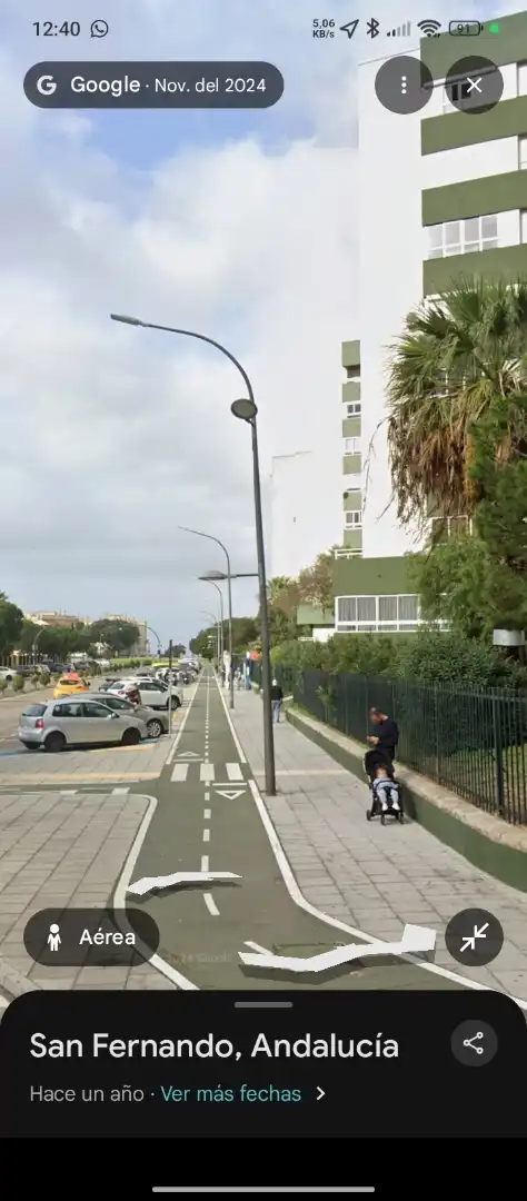 Vista exterior de Pis en venda en San Fernando amb Aire condicionat, Calefacció i Jardí privat