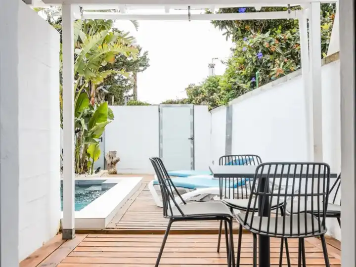 Terraza de Piso de alquiler en Vejer de la Frontera con Aire acondicionado, Calefacción y Jardín privado