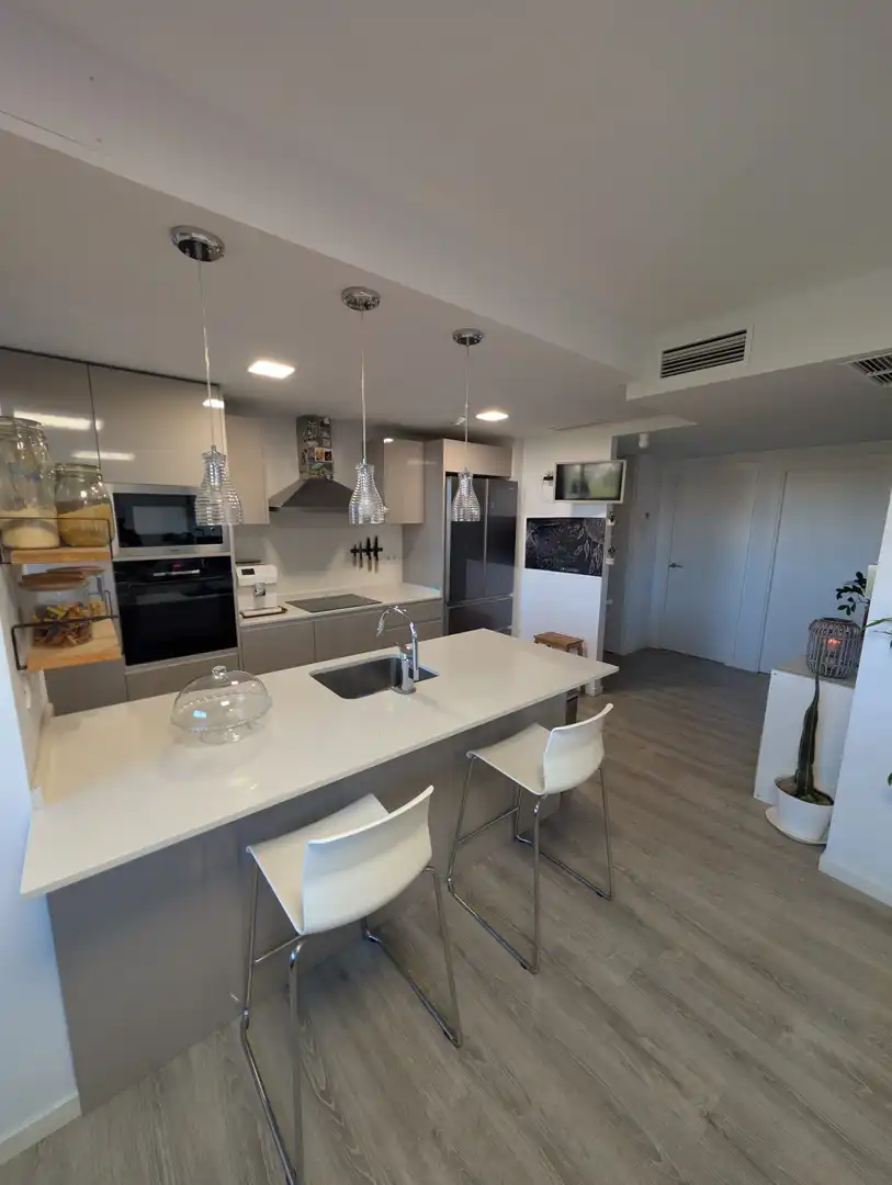 Kitchen of Flat for sale in Alicante / Alacant  with Air Conditioner, Heating and Private garden