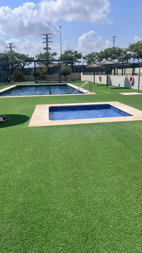 Swimming pool of Flat for sale in Alicante / Alacant  with Air Conditioner, Heating and Private garden