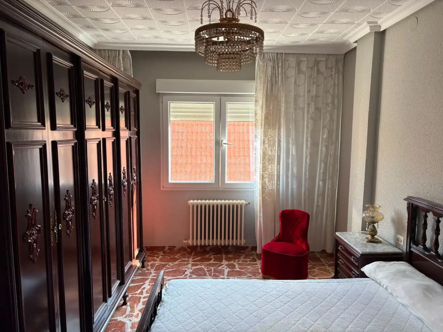 Bedroom of Flat for rent in La Roda  with Air Conditioner, Heating and Furnished