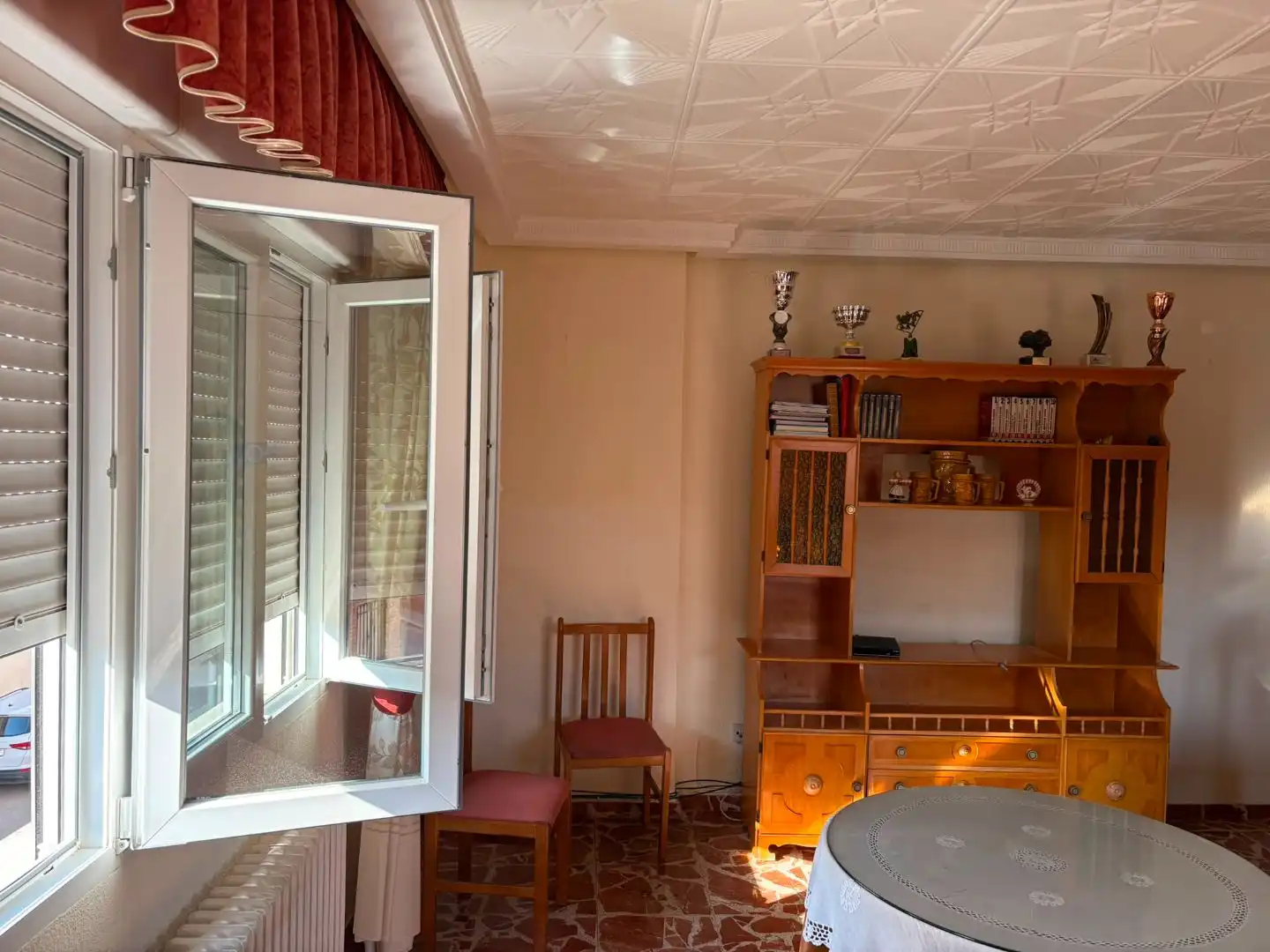 Living room of Flat for rent in La Roda  with Air Conditioner, Heating and Furnished